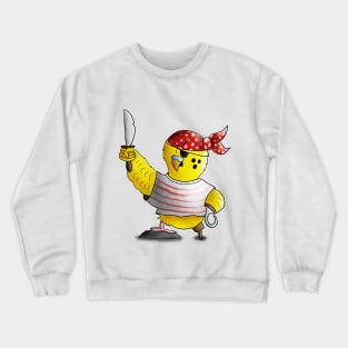 Arr! Pirate Budgie! Arr! Crewneck Sweatshirt